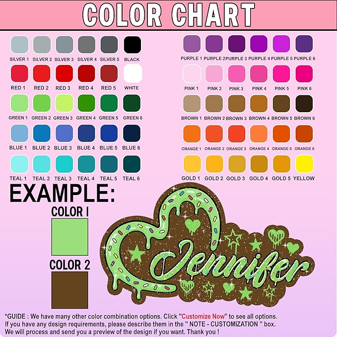 Custom Heart Name Sticker Personalized Text Bling Bling Ice Cream Dripping Sprinkle Decal Waterproof Die Cut Vinyl DTF Decal Unisex Gift for Laptop Helmet Car Cup Phone Tablet for Male Female