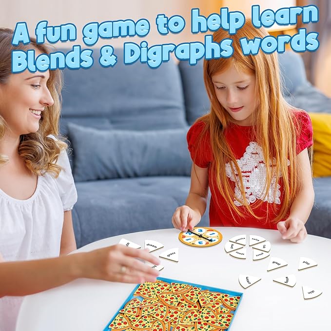 Kasfalci Blends Word Games: Phonics Flash Cards, Speech Therapy Toys for Toddlers & Kindergarten Preschool Learning Activities