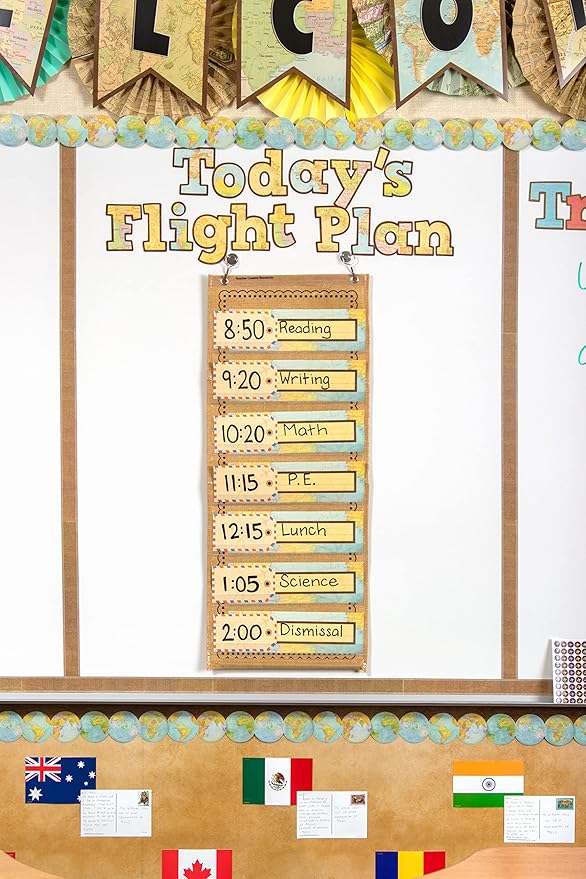 Teacher Created Reources Burlap 14 Pocket Chart (13'' x 34'') (TCR20838)