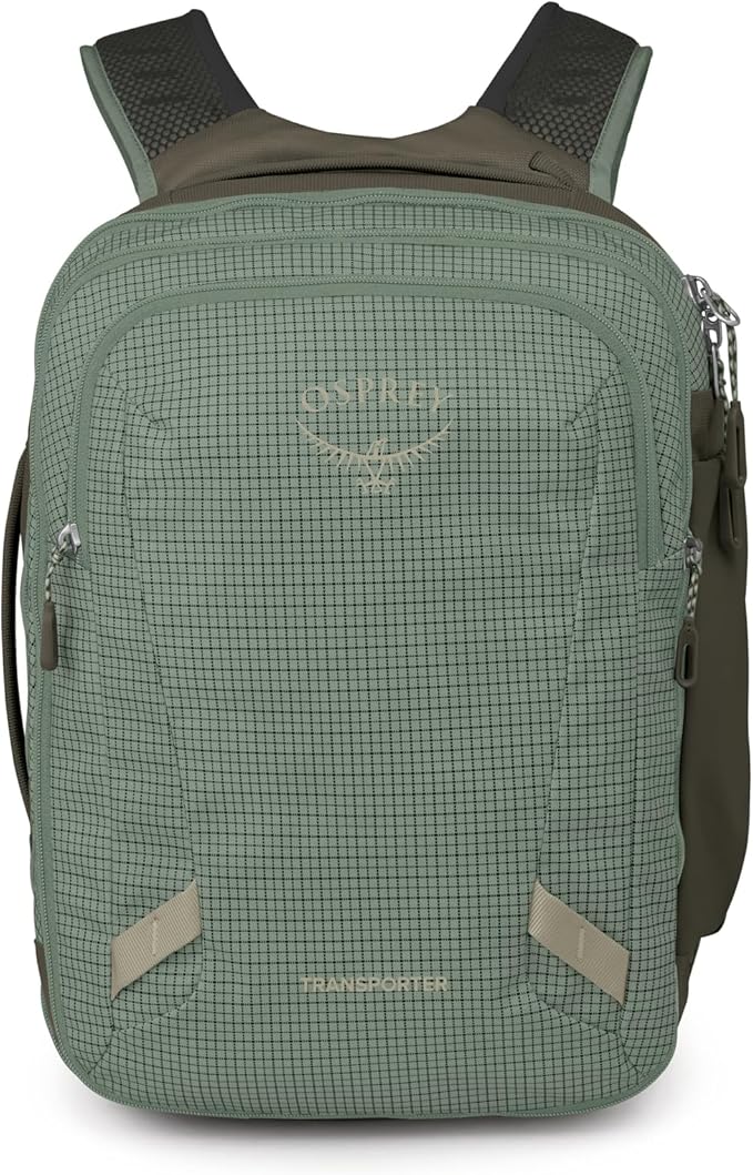 Osprey Transporter 26+6 Travel Pack - Expandable Personal Item Backpack with Laptop Sleeve - Lightweight Daypack, Pine Leaf Green