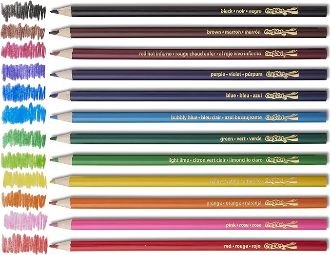 Cra-Z-Art Bulk Colored Pencils, 18 Packs of 12ct Colored Pencils, School Supplies, Classroom Supplies, Teacher Bulk Pack