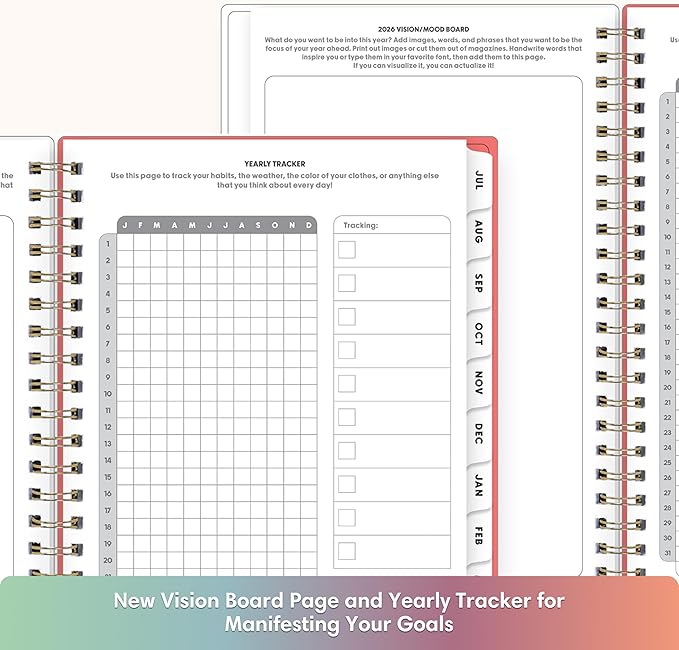 Blue Sky Gen Z 2026-2027 Weekly and Monthly Academic Year Planner Calendar, July 2026 - June 2027, 5" x 8", Flexible Interchangeable Cover, Wirebound, Laminated Tabs, Storage Pocket, Gladys