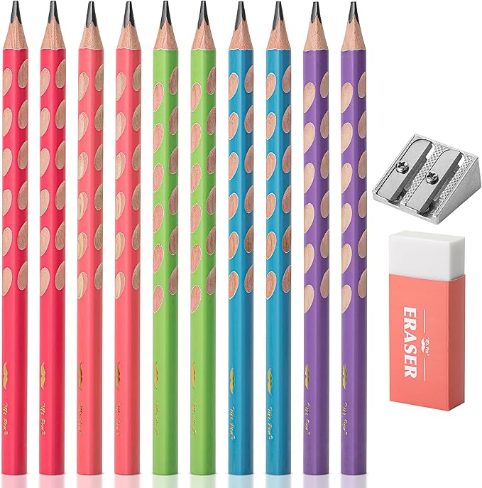 Mr. Pen- Wood-Cased Pencils, 10 Pack, Pre-Sharpened, #2, Jumbo