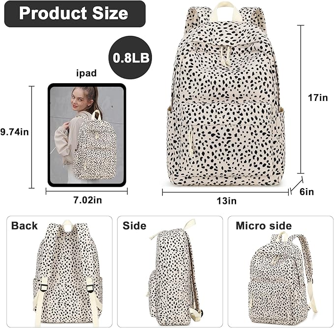 BTOOP School Backpack for Teens Bookbag Women Lightweight 15.6 inch Laptop Bag for Girls Casual High School College