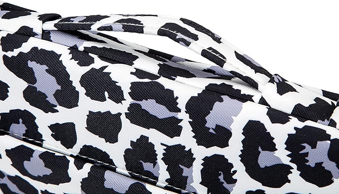 Kinmac 360deg Protective Water Resistant Laptop Case Bag Sleeve with Handle (Leopard, 13.5 inch-14 inch)