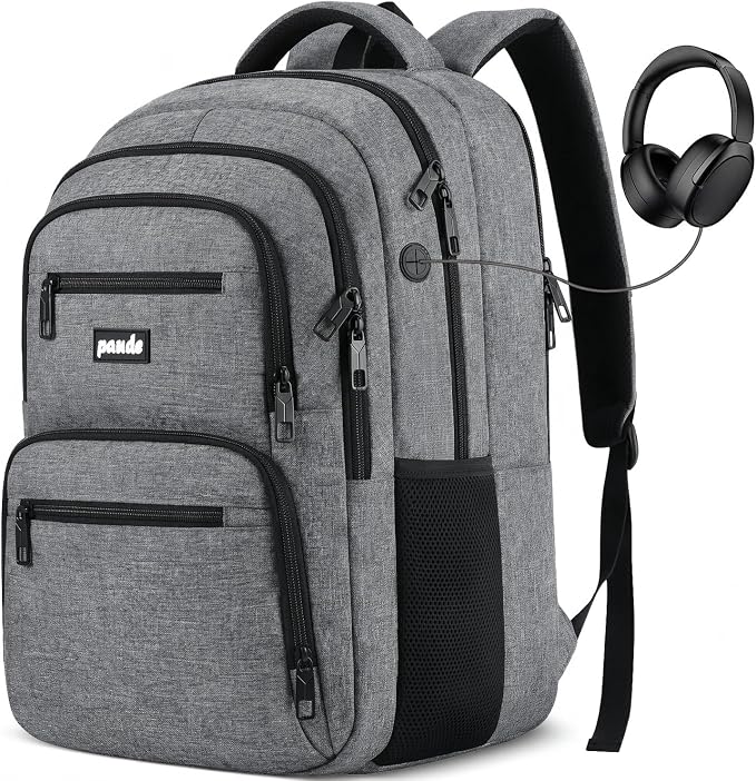 Paude Laptop Backpack,17.3 Inch School Backpack for Teens Adults Men,Laptop Backpack for High School College Students,Waterproof