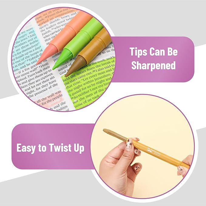 Mr. Pen- Gel Highlighter, 12 Pack, Assorted Colors, Bible Highlighters No Bleed, No Bleed Highlighters, Bible Highlighter
