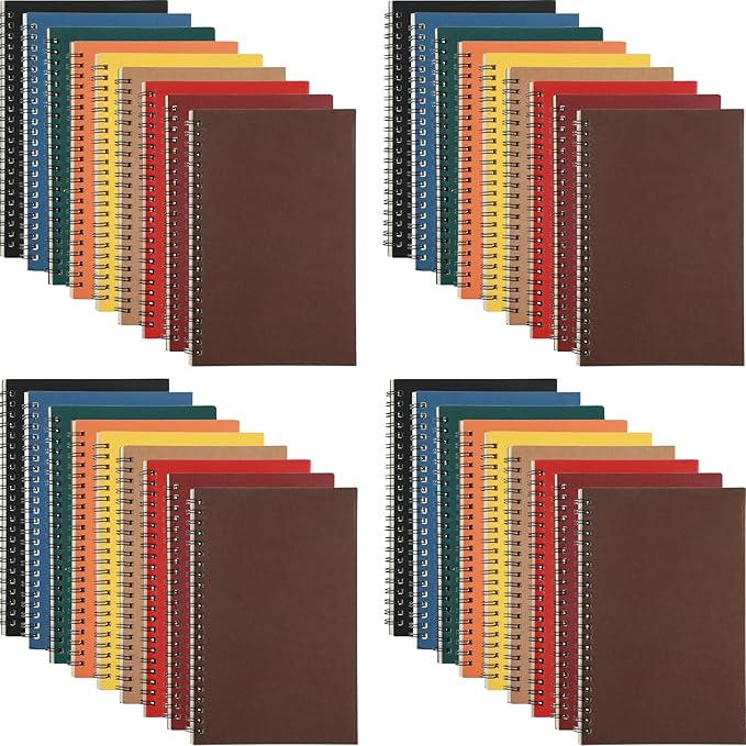Yahenda 36 Pcs Spiral Notebooks, 1 Subject, Wide Ruled, Multi Color