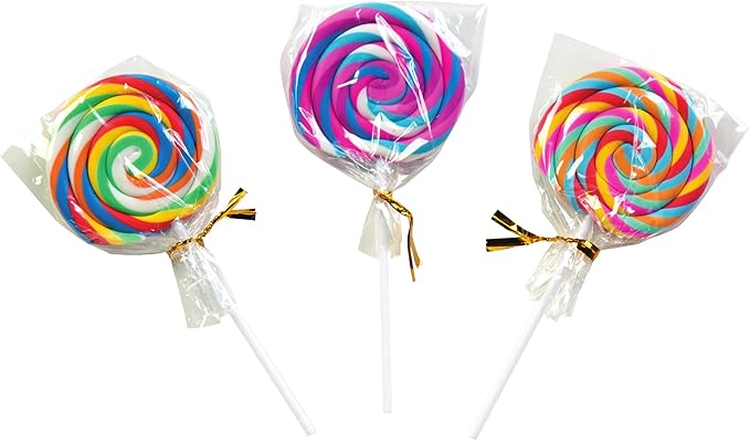 Raymond Geddes Swirl Pop Food Erasers (Pack of 24)