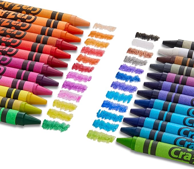 Cra-Z-Art Crayons, Bulk Pack, 24 Count, 24 Packs of Crayons, Bulk School Supplies for Classroom, Back to School Essentials