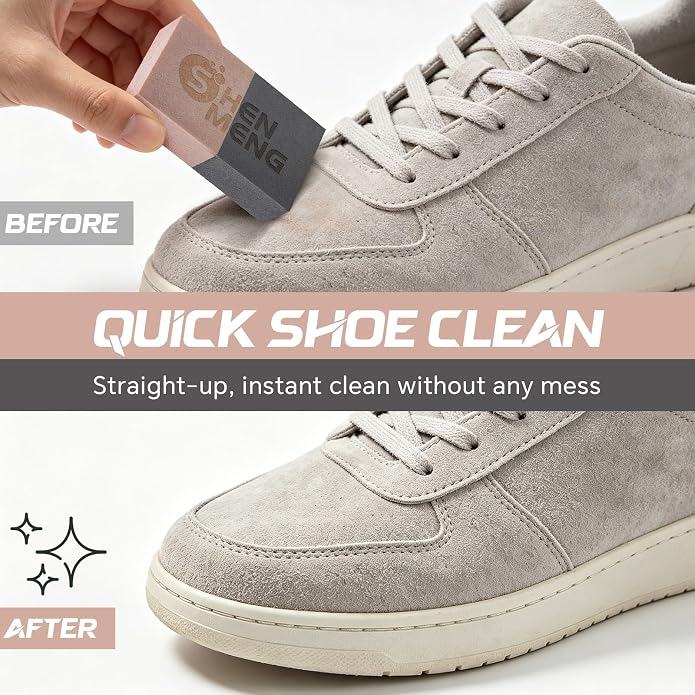 Suede Eraser for Shoes, Sneaker Cleaner for Suede & Nubuck, Quick Clean