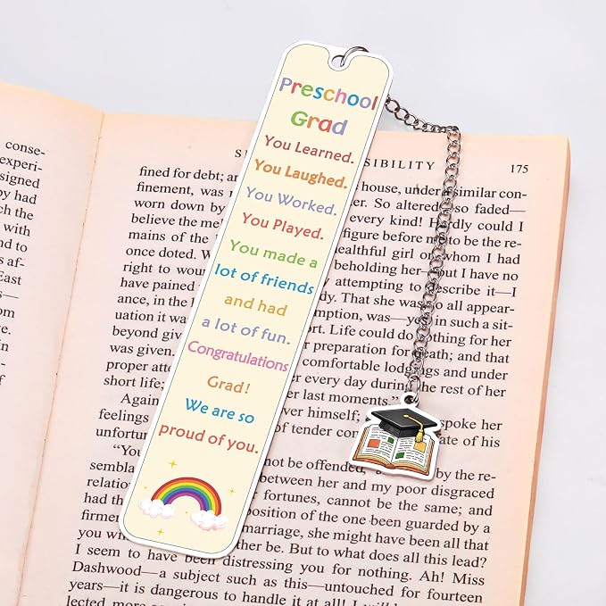 Preschool Graduation Gift for Kids, Pre School Graduation Gifts for Girls Boys, Bookmarks for Kids, Pre-k Kindergarten Graduations Supplies for Son Daughter, Graduation Gifts for Preschoolers