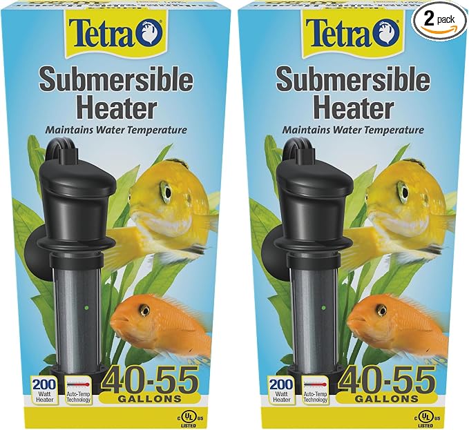 Tetra Submersible Heater with Electronic Thermostat, 200-Watt (Pack of 2)