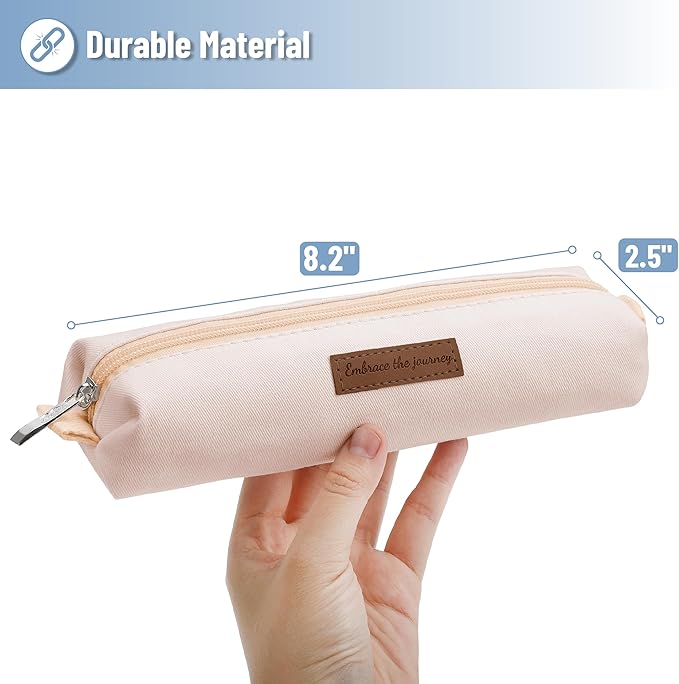 Mr. Pen- Cute Pencil Case Pouch, Multipurpose Canvas Bible Pencil Pouch, Smooth Zipper, Premium Material, Neat Stitches, Ideal for Stationery, Cosmetics, Electronics, School, Office, Travel