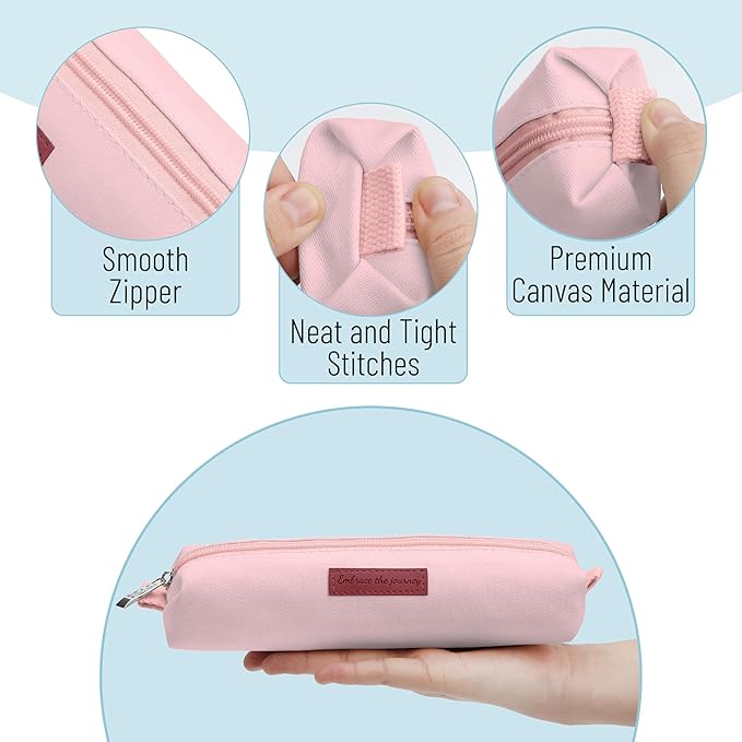Mr. Pen- Cute Pencil Case Pouch, Multipurpose Canvas Bible Pencil Pouch, Smooth Zipper, Premium Material, Neat Stitches, Ideal for Stationery, Cosmetics, Electronics, School, Office, Travel
