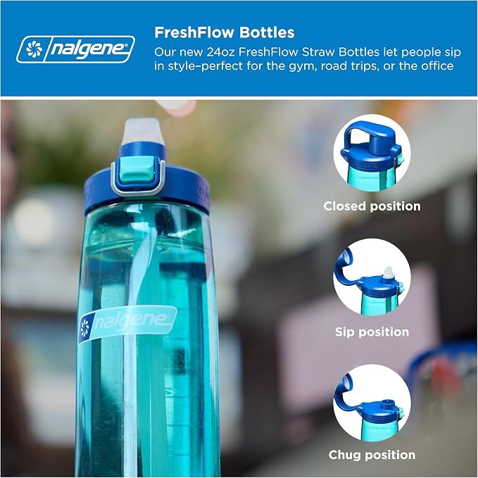 Nalgene 24 oz FreshFlow Straw Bottle