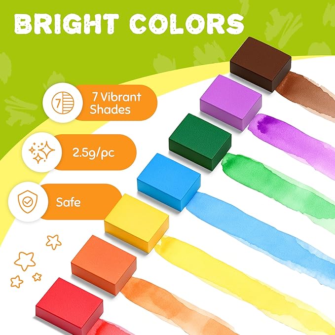 JoyCat Find & Color Paint with Water Coloring Books for Toddlers, Educational Seek and Find, No Mess Art & Craft Toy, Fun Learning Activity for Kids Ages 3-5 4-8, Gift for Girls Boys (Animals)
