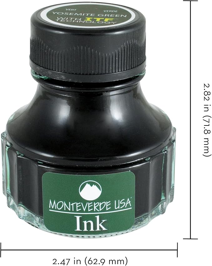 Monteverde USA Ink with ITF Technology, 90 ml Yosemite Green (G308YG)