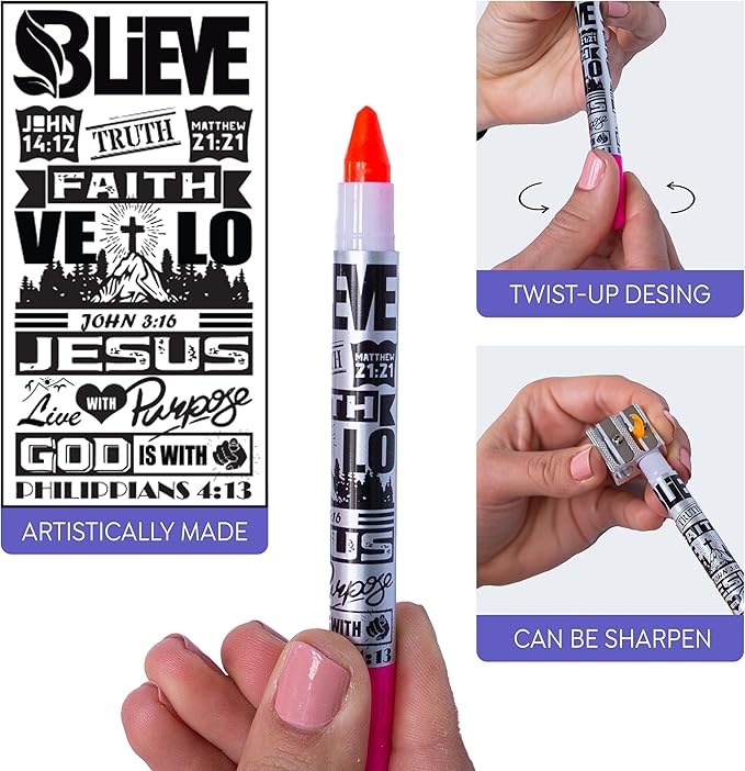 BLIEVE - Aesthetic Highlighters and Gel Pens With Soft Ink and Chisel Tip, Bible Highlighters and Pens No Bleed, Dry Fast Easy to Hold, for Bible Journaling Planner School Supplies (COLORFUL)