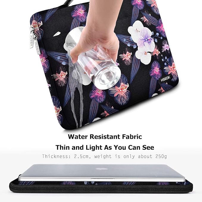 Hseok Laptop Sleeve 13-14 Inch Case Briefcase Compatible with MacBook Neo Pro 14 M5/M4/M3/M2/M1, All Models 13.3 Mac Air/Pro, XPS 13 14, Most Popular 13"-14" Notebooks,B01J01