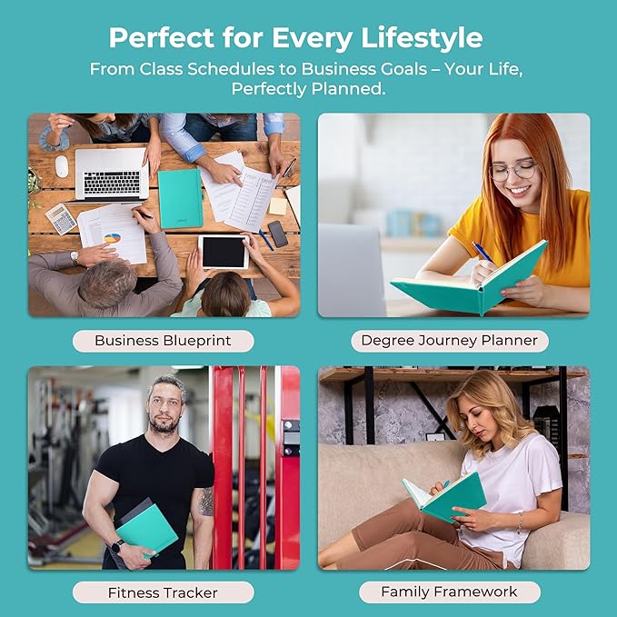 Weekly Monthly 2026-2027 Planner (July 26-Dec 27),8.5"x6.5",18 Months Agenda Plan with Month Tabs & Pocket,Expenses/Note Pages, Academic Calendar with Vegan Leather Cover,Light Blue