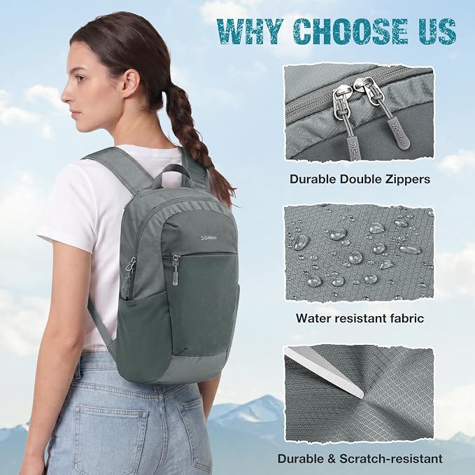 G4Free 18L Lightweight Packable Hiking Backpack for Men Women | Small Foldable Daypack for Travel Camping Trip
