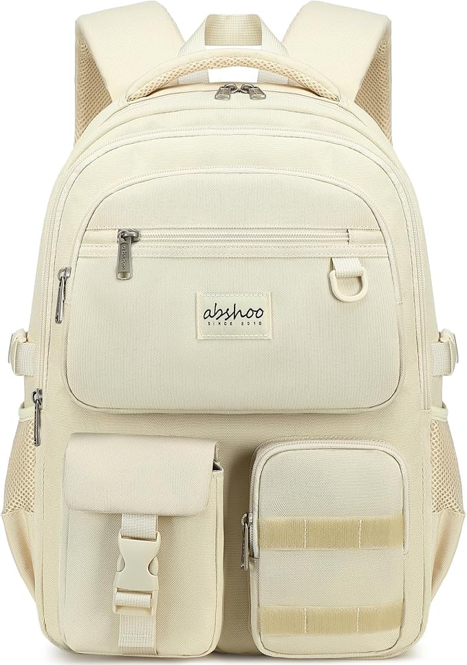 abshoo Large Heavy Duty Backpack For School College Bookbag Casual Multi Pocket Travel Backpacks