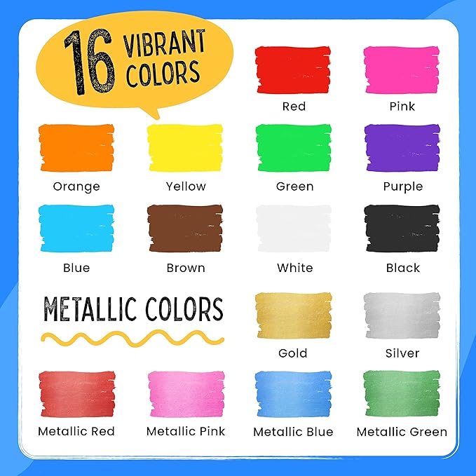 Chalkola Liquid Chalk Markers for Blackboard & Glass (Pack of 16, 6mm Reversible Tip) Washable Chalk Pens for Window, Bistro, Mirror, Car, Wall Calendar, Menu Board | Chalkboard Markers Erasable