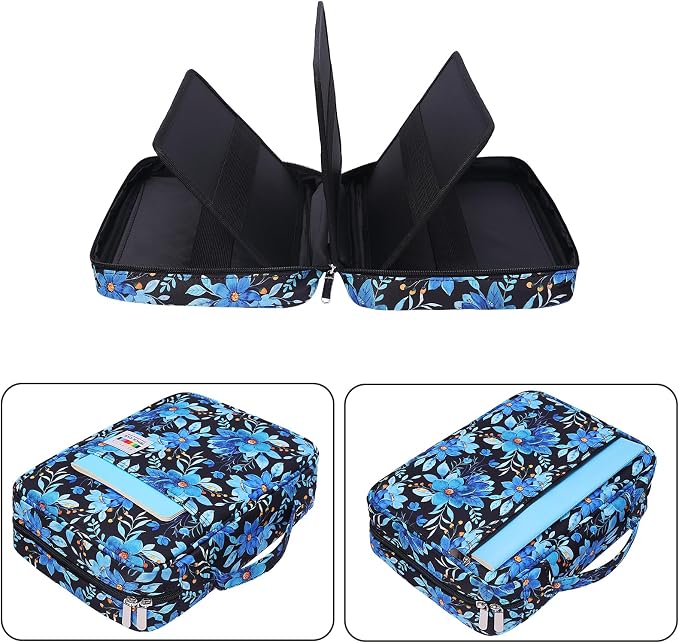 Coloring Pencil Case 220 Slots Pencils/Gel Pens Organizer Waterproof Travel Case Zipper Carrying Portable Pencil Markers Pen Holder Bag for Painter Writers