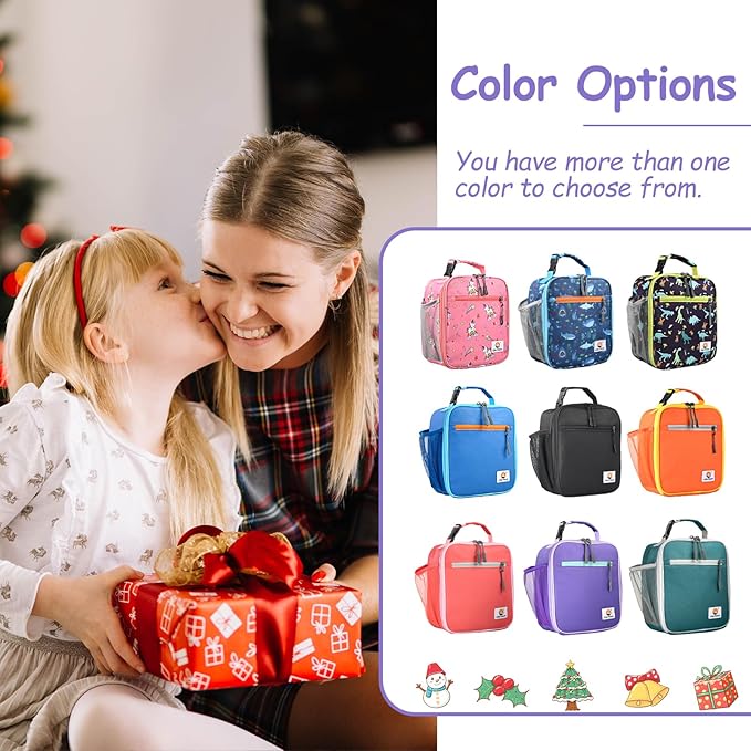 CaCTOUR Lunch Box Kids,Premium Insulated Lunch Bag for Girls Boys Teen Women,Soft Bag Mini Cooler Back to School Thermal Reusable Lunch Bag for Work School Picnic (Purple)