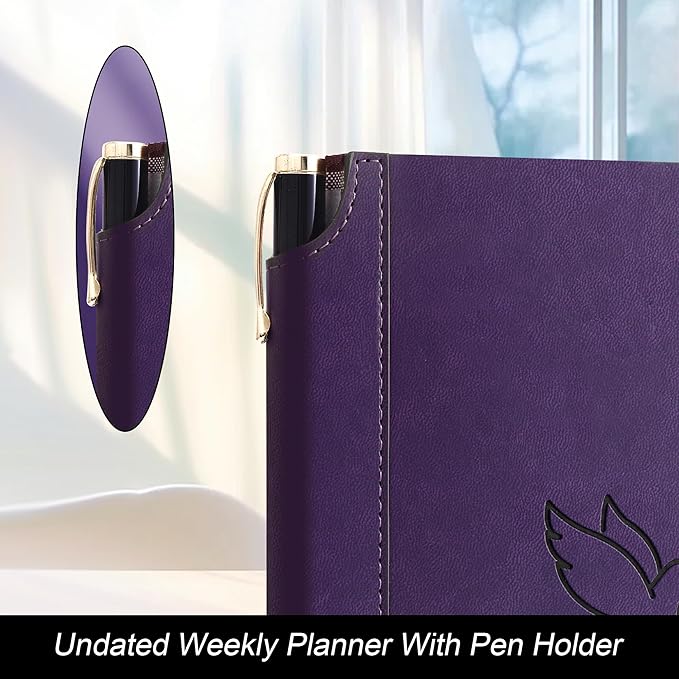 2026 Planner Undated Weekly Planner Notebooks A5 Week Plan Notepad Size 5.5'' X 8.1'' Inner Pocket ,Lined and Notes, No Dated Weekly To Do List Planner Notebook With Goal & Habit Tracker Organizer 100GSM Thick Paper, Pen Holder， Perfect For Office Home...
