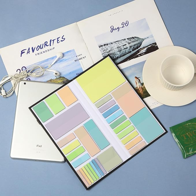 Mr. Pen- Transparent Sticky Notes Set, 1650 Sheets, Transparent Sticky Notes Tabs for Bible Study, Office, School, Planning, Journaling & Organization