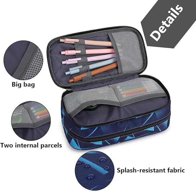 Mountain guest Pencil Cases for kids, Large Capacity Pencil Pouch, Office College School Marker Organizer Case pen for Men Women Adult Teens