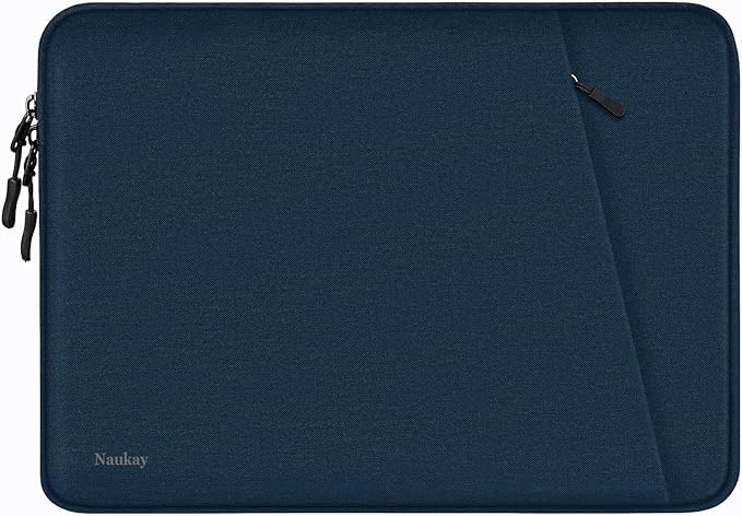 Laptop Sleeve Case 13.3 inch, Shockproof Protective Computer Cover with Accessories Pocket, Laptop Bag Compatible with MacBook Air/Pro 13-13.3 inch, Compatible for MacBook Pro 14 inch, DarkBlue
