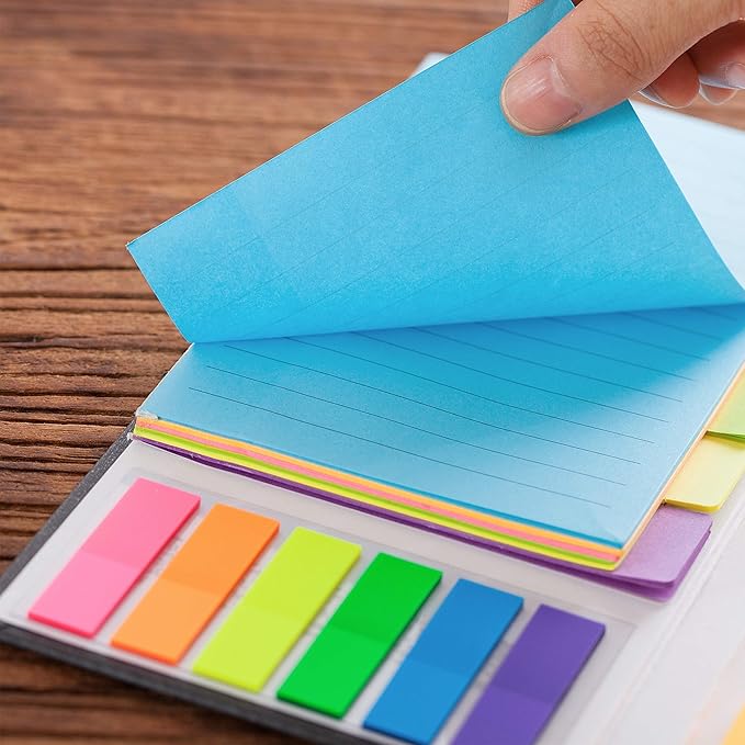 Mr. Pen- Sticky Notes Set, 2 Sets, 820 Pack, Ruled, Dotted & Blank Notes with 150 Index Tabs, Divider Sticky Pads for Bible Study, Office, School, Planning, Journaling & Organization