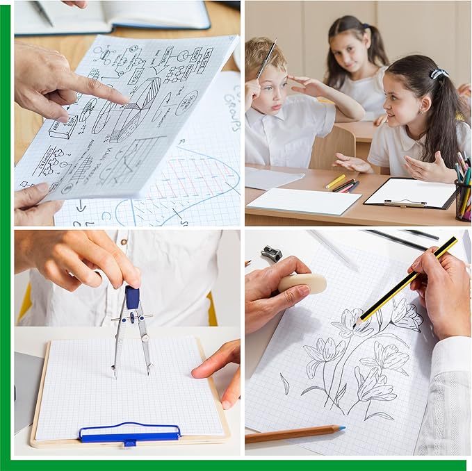 100 Sheets Graph Paper, Double-sided Grid Paper 4x4 Graph Ruled Paper (4 Squares per inch), Easy to Tear Blueprint Grid Pad For Students, Officers, Engineering Drawing, Drafting