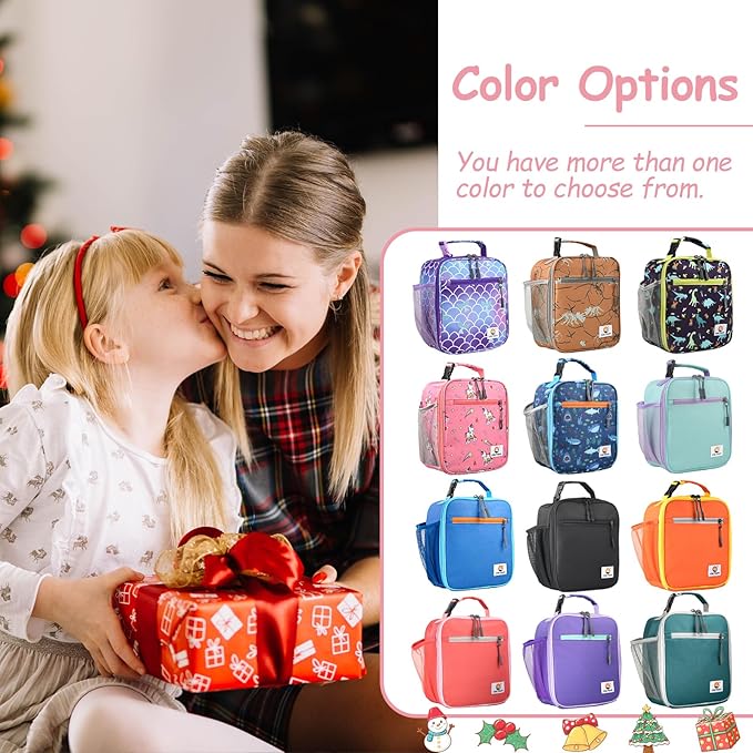 CaCTOUR Lunch Box Kids,Premium Insulated Lunch Bag for Girls Boys,Soft Bag Mini Cooler Back to School Thermal Reusable Lunch Bag for Work School Picnic (Rainbow)