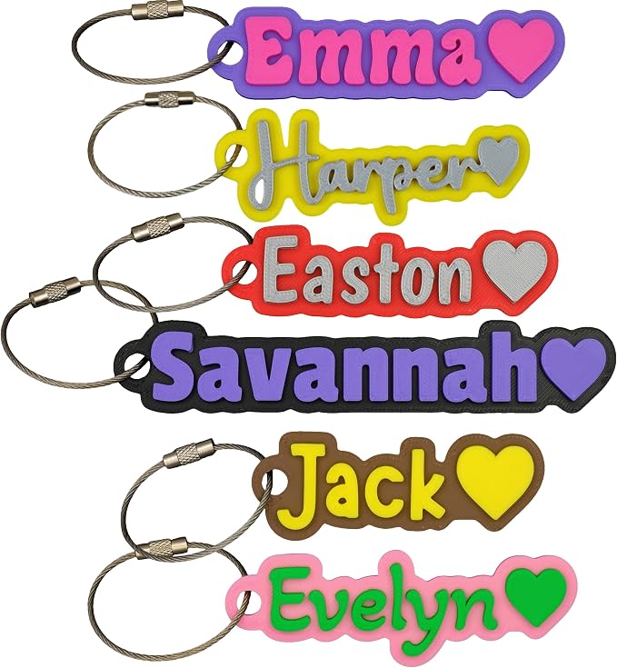SuperFineDeesigns Bag & Water Bottle Name Tag