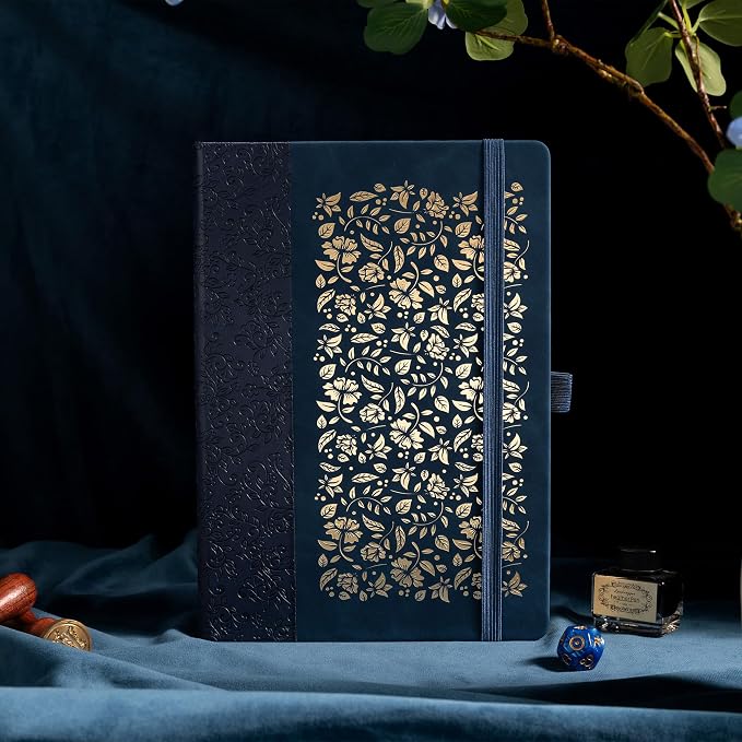TIEFOSSI B5 Lined Journal for Women Men, 100 GSM Thick Paper, 230 Numbered Pages, College Ruled Notebook, Hardcover Notebooks for Journaling Writing
