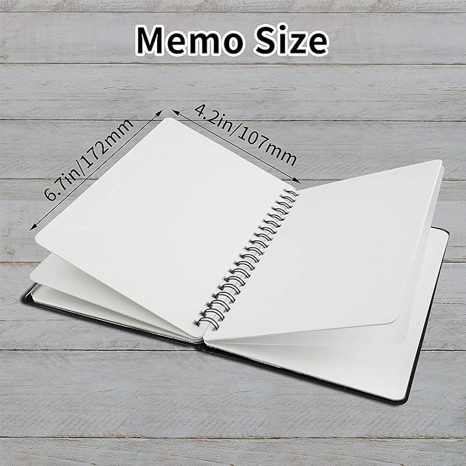NEWYES Whiteboard Notebook Erasable Meeting Notebook Dry Erase White Board for Meeting, Business, Office, Home (A6)