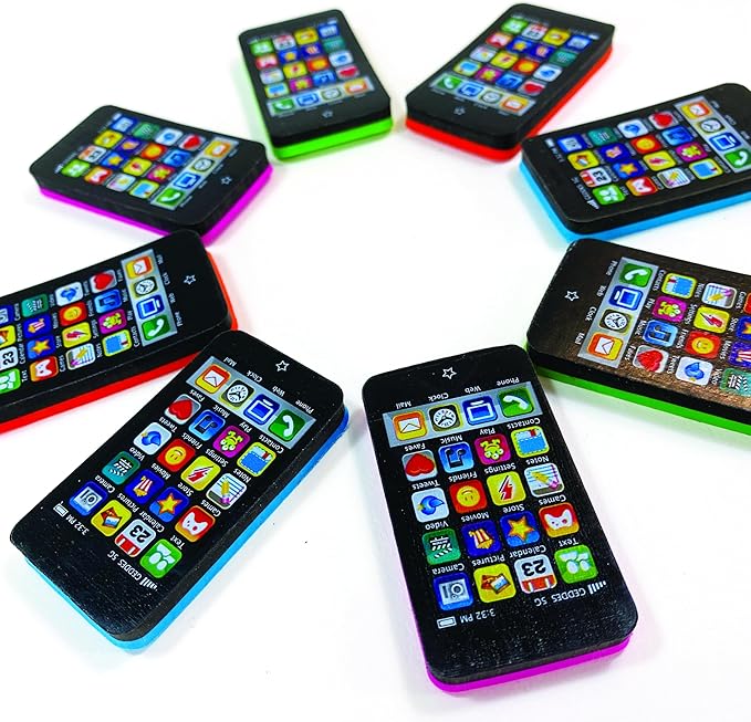 Raymond Geddes Smart Phone Erasers for Kids (Pack of 288)