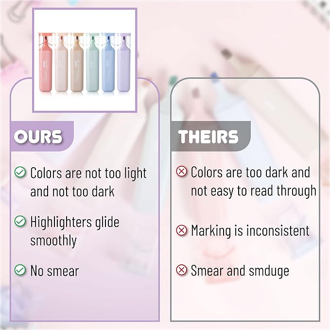 Mr. Pen- Aesthetic Highlighters, 6 Pack, Morandi Colors | Cute Highlighters Assorted Colors for Journaling, Highlighting, Underlining, Fast Dry, Back to School Supplies
