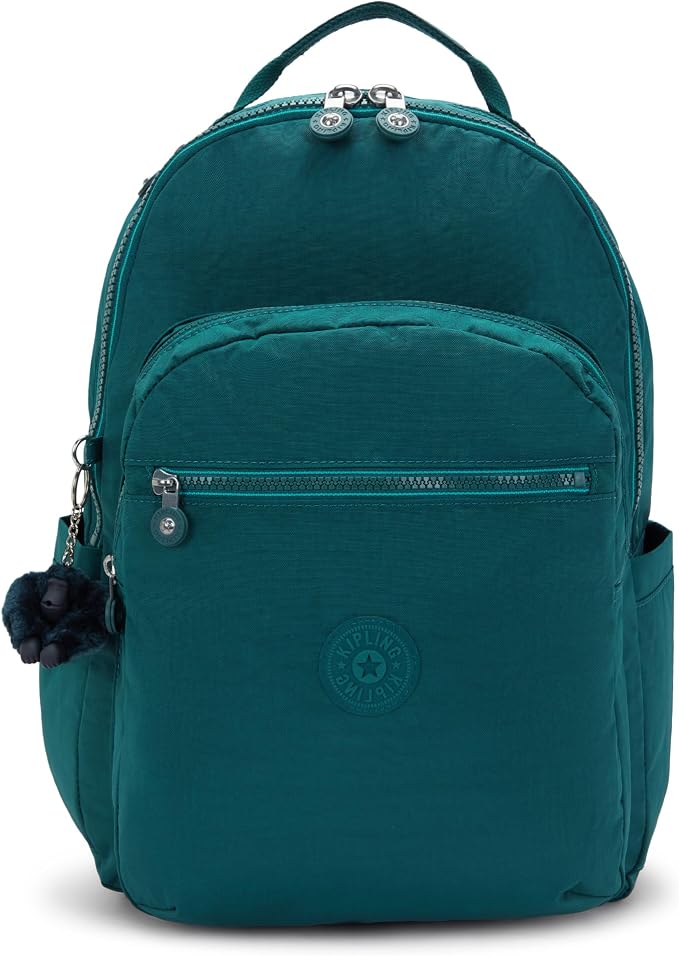 Kipling Women's Seoul 15" Laptop Backpack, Durable, Roomy with Padded Shoulder Straps, Built-In Protective Sleeve