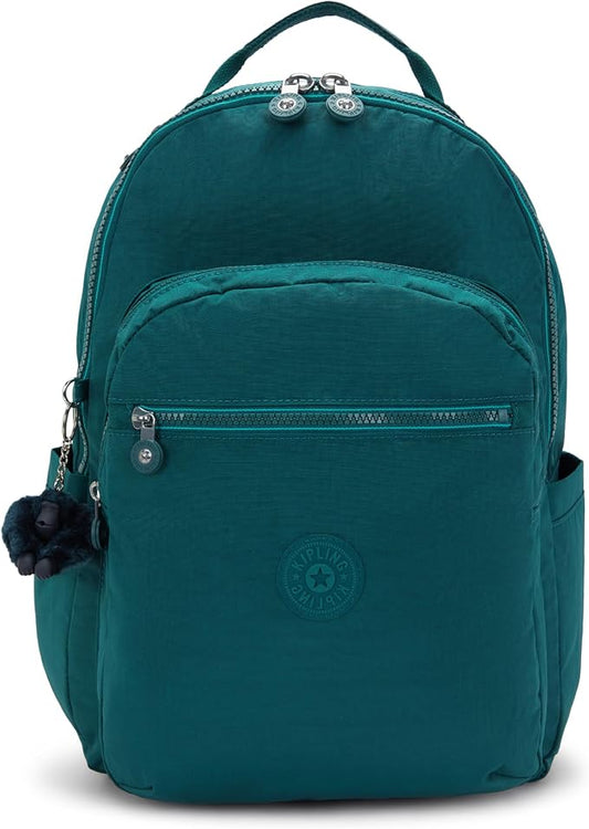 Kipling Women's Seoul 15" Laptop Backpack, Durable, Roomy with Padded Shoulder Straps, Built-In Protective Sleeve