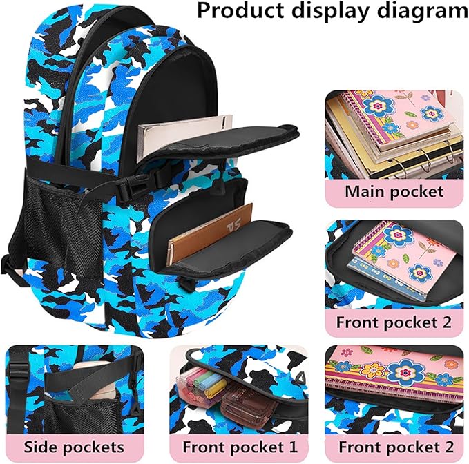 Casual Lightweight Backpacks for Boys & Girls, School Bookbags, 15 "Laptop Backpack, Travel Bag (212-slan)
