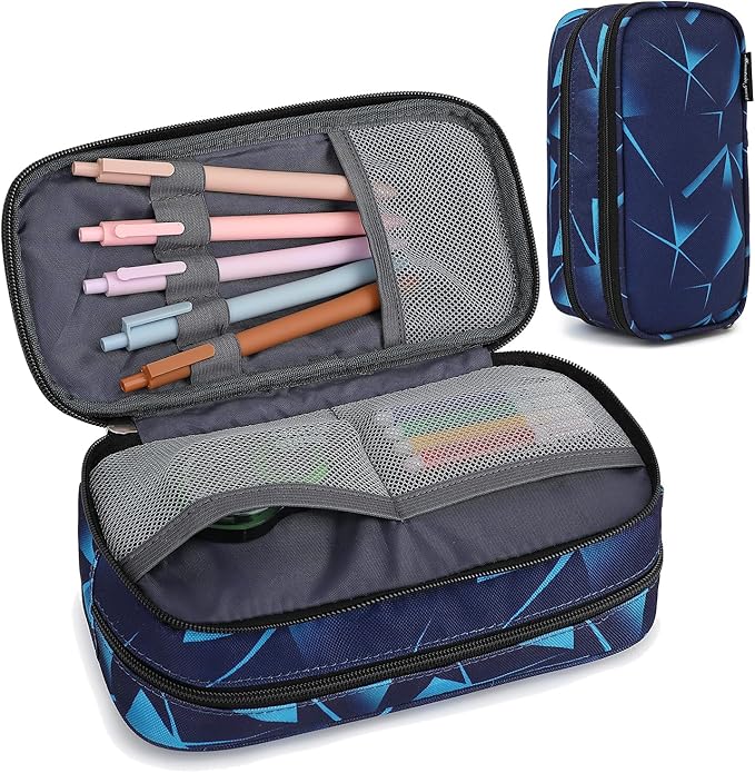Mountain guest Pencil Cases for kids, Large Capacity Pencil Pouch, Office College School Marker Organizer Case pen for Men Women Adult Teens