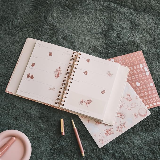 KOKONOTE Planner 2026-2027 Versailles - Planner for Women 17 Month (Aug 26/ Dec 27) | Weekly & Monthly Academic Planner 2026-2027 | 6.4" x 7.9" | Hardcover Agenda 2026 | Thick paper 120 g/m²