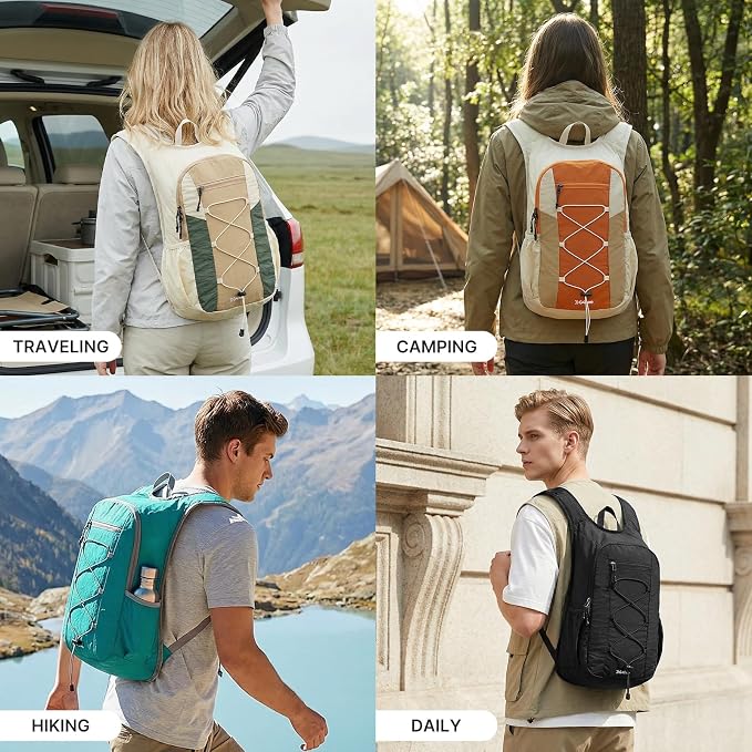 G4Free 20L Lightweight Packable Hiking Backpack for Women Men | Small Water Resistant Foldable Daypack with Phone Pocket for Travel Camping Outdoor