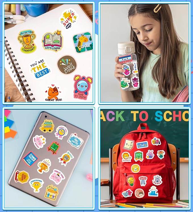 Back to School Supplies,400 Pcs Teacher Motivational Stickers for Kids | Back to School Gifts for Students,Teacher Must Haves Supplies Essentials Games Toys Gifts for First Day of School Classroom