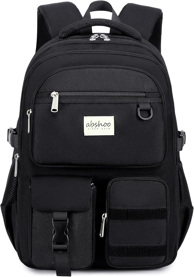 abshoo Large Heavy Duty Backpack For School College Bookbag Casual Multi Pocket Travel Backpacks